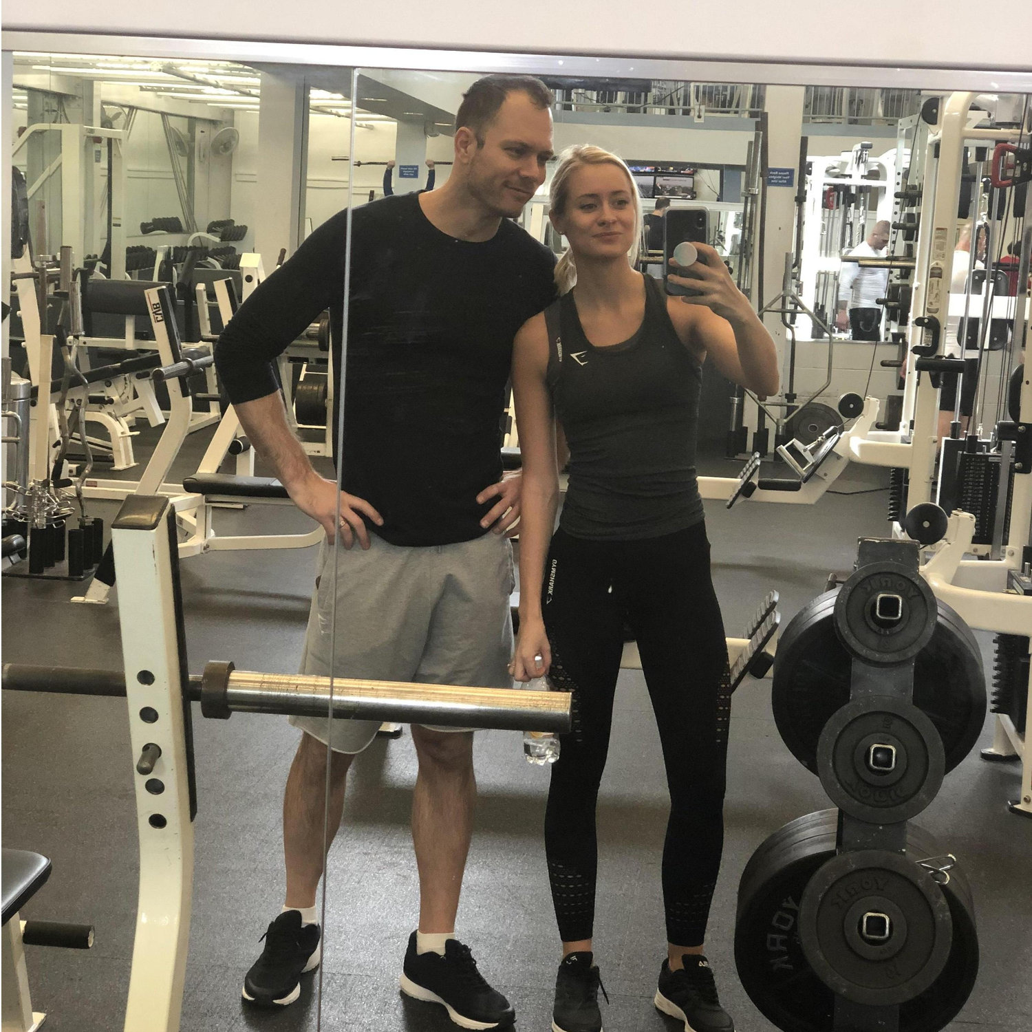 We have been working out together since February 2018. Here is a photo from YMCA in Pennsylvania, visiting family.