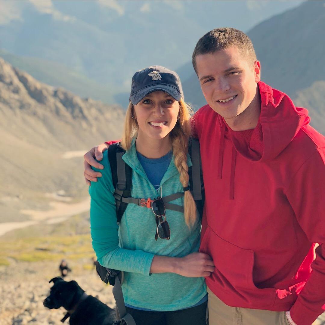 Colorado, 2018, at the peak of our first 14er! (14,000+ ft. elevation)