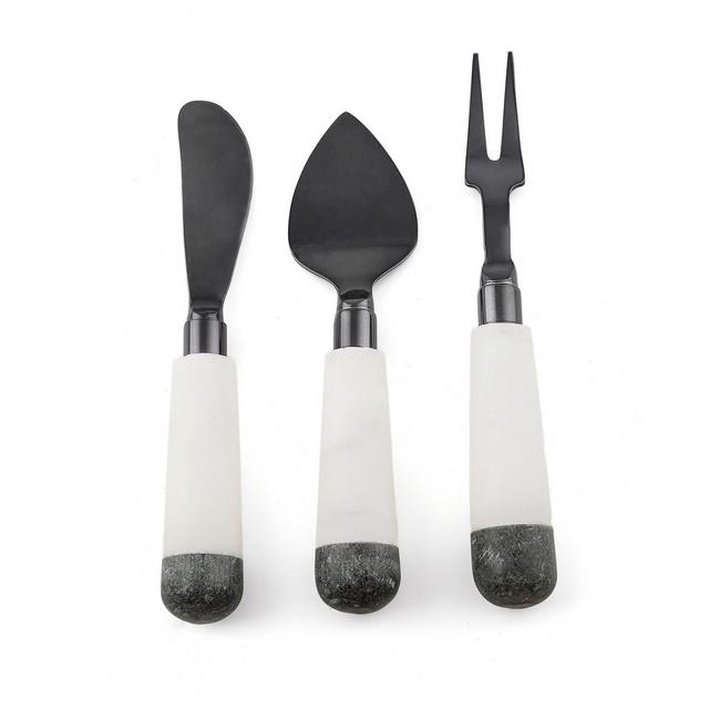 Thirstystone 3 Piece Black Nickel Finish Cheese Knife Set