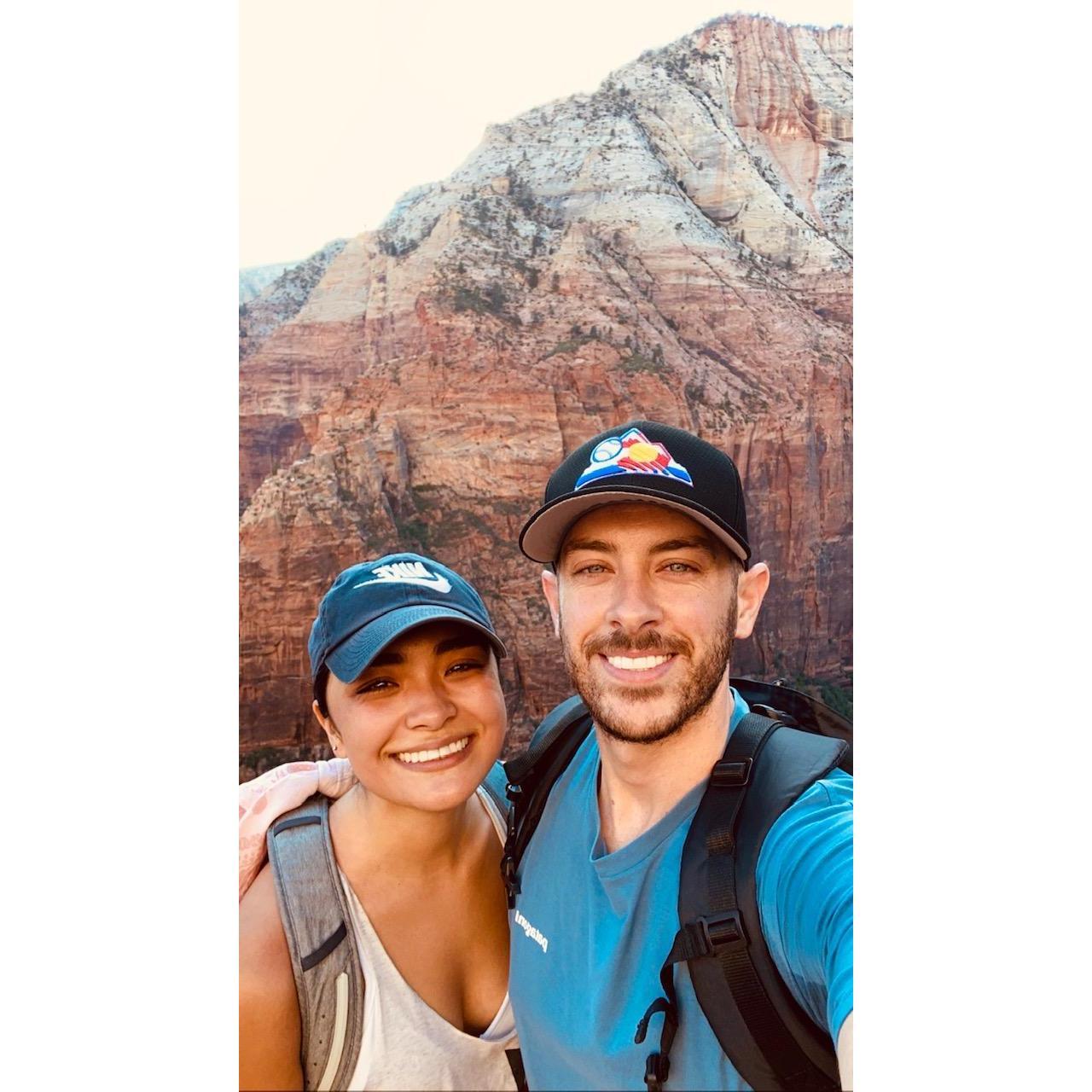 A spontaneous trip to Zion. Utah with some of John's friends. I drunkenly told John I loved him on this trip on our stop in Vegas. There was no turning back.