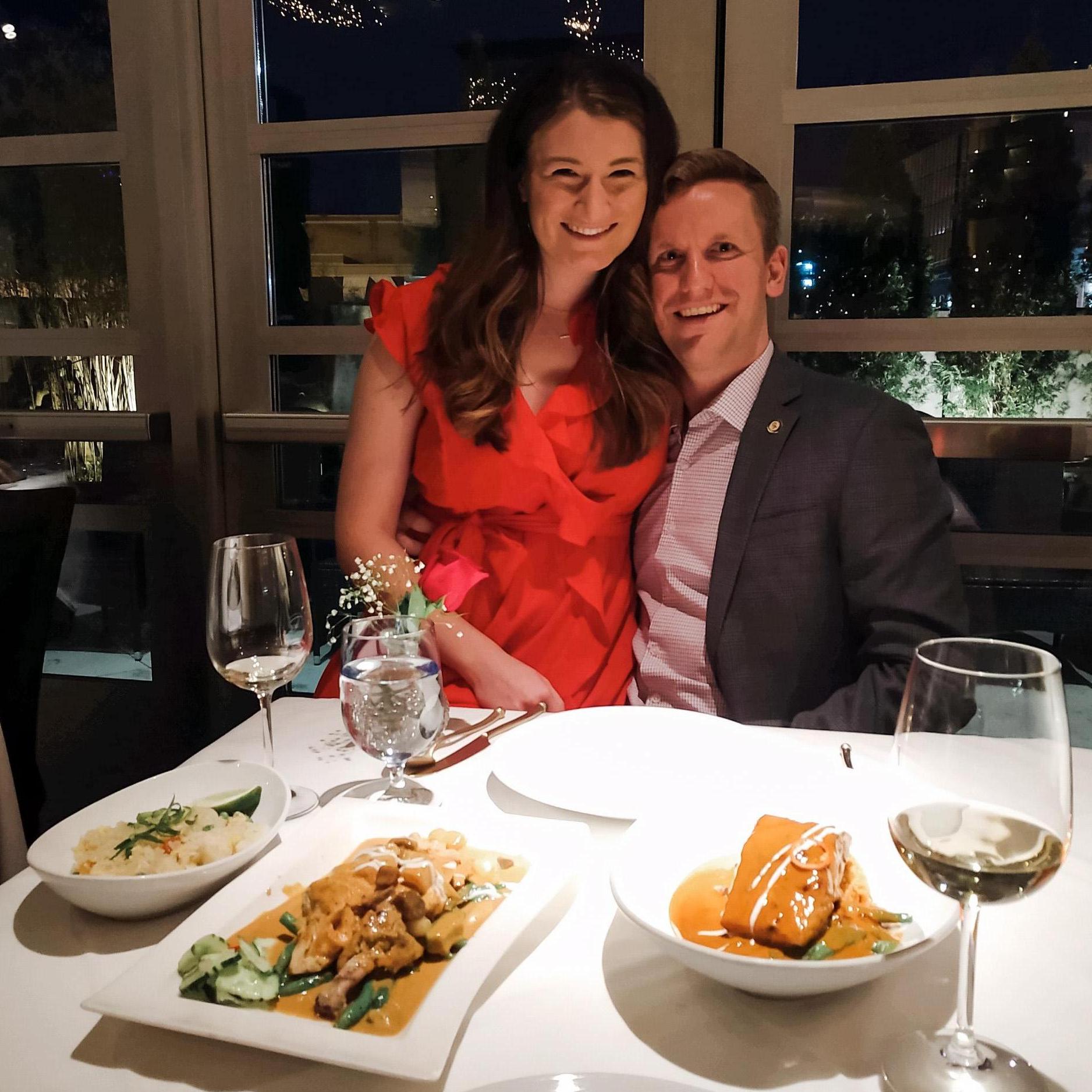 Celebrating our first Valentine's Day at Nan Thai Fine Dining. This was the sweetest date as a newly founded couple.