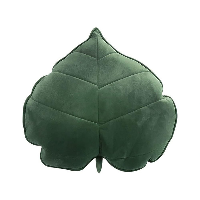 Teieas Elero 3D Leaf Shaped Throw Pillows Plant Pillow Novelty Plush Cushion Backrest Pillow Home Decoration for Car, Bedroom, Sofa, Couch, Living Room