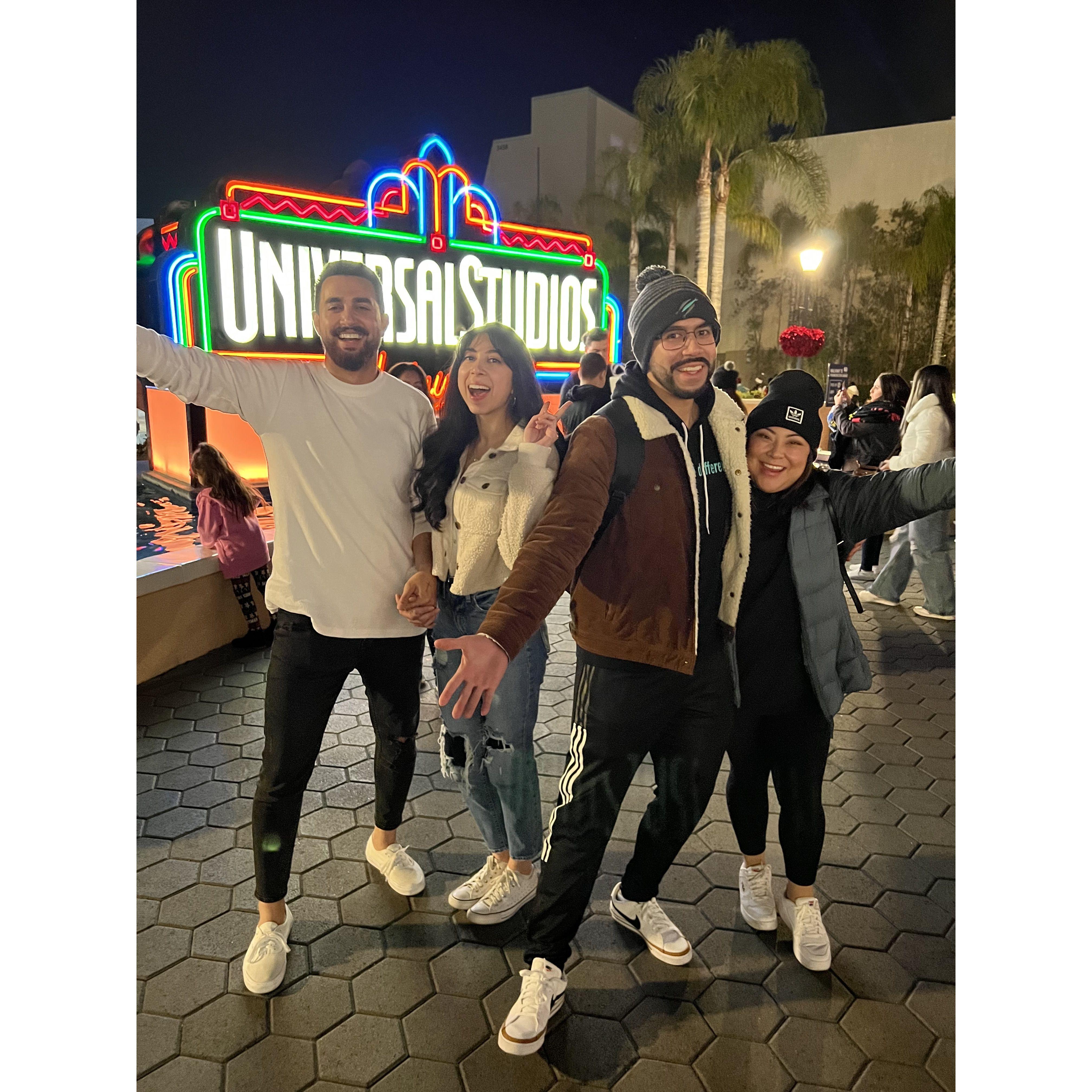 Taking a trip to L.A. for the first time together. :)