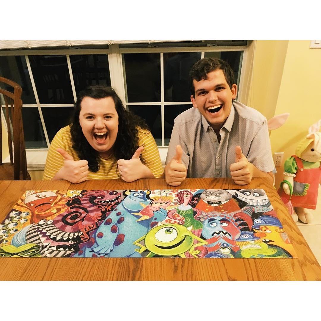 Us doing our favorite thing.