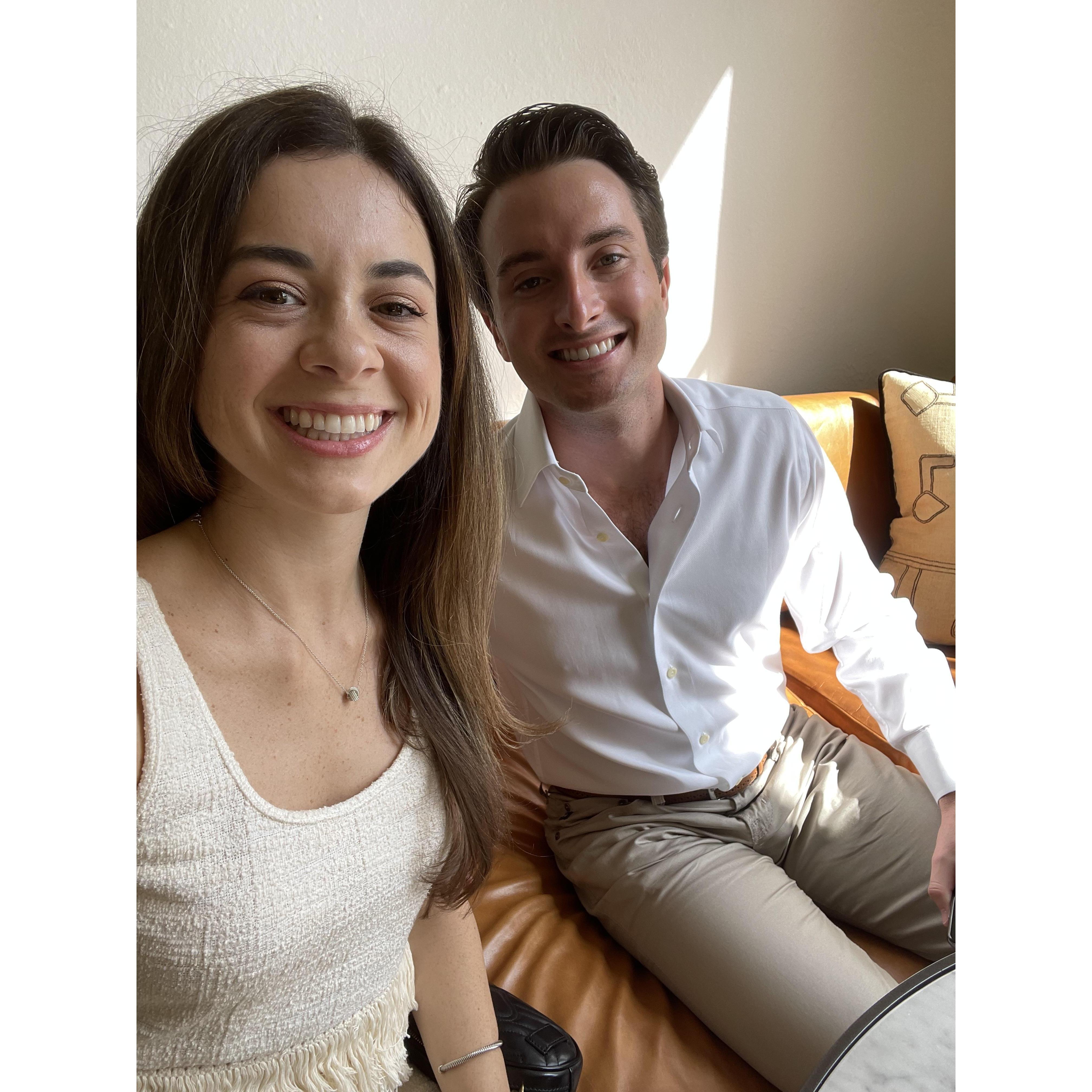 Little did we know - our last photo before we were engaged!