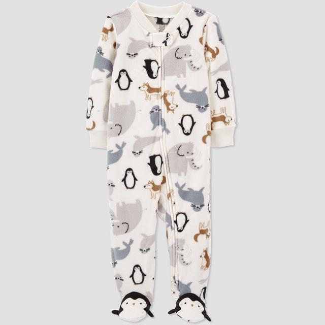 Baby Boys' Penguin Footed Pajama - Just One You® made by carter's Ivory 9M
