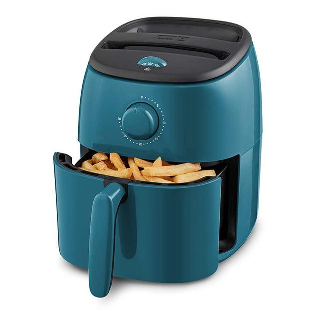 Dash Tasti-Crisp Electric Air Fryer + Oven Cooker with Temperature Control, Non-stick Fry Basket, Recipe Guide + Auto Shut Off Feature, 1000-Watt, 2.6 Quart - Teal