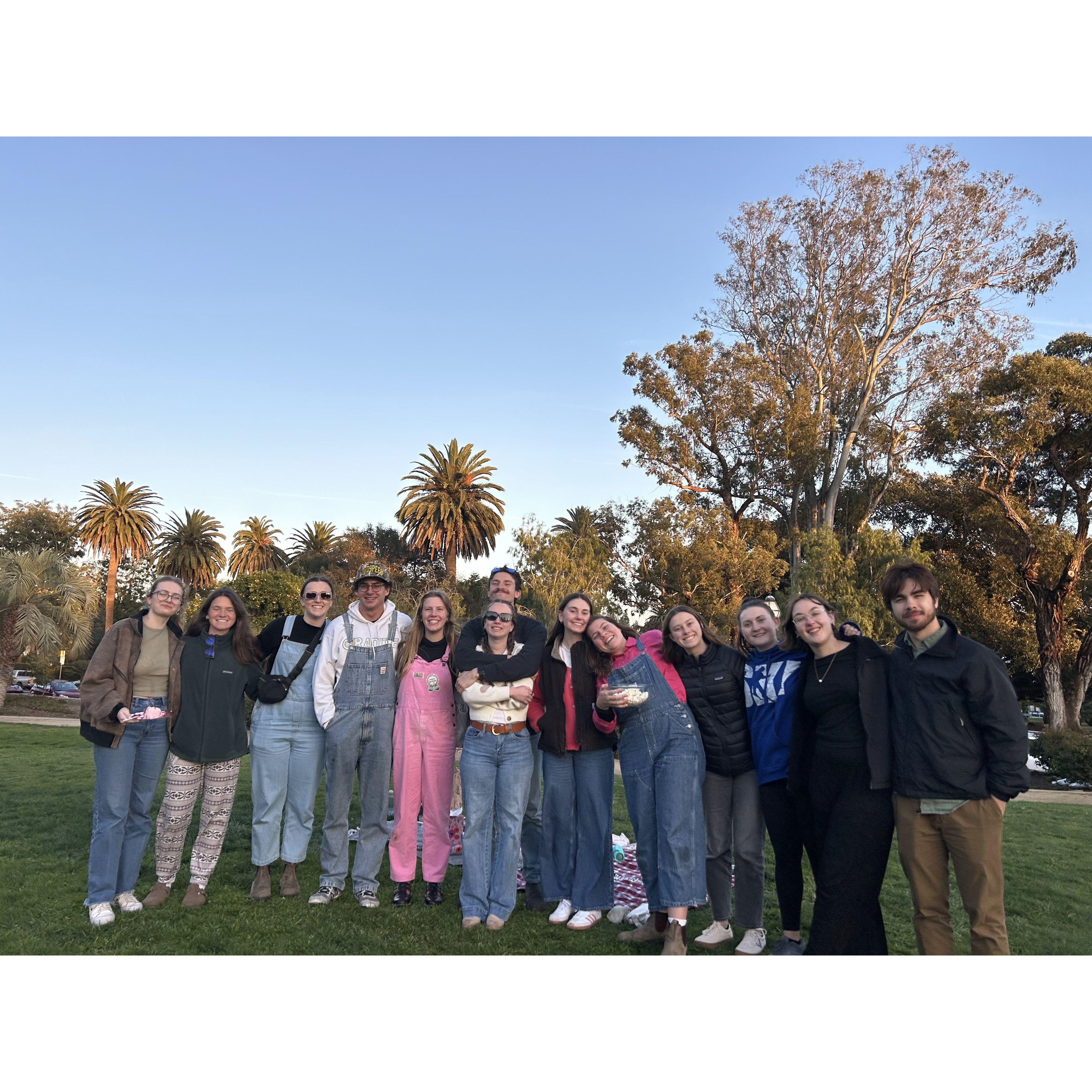 Granite planned a cutie little surprise picnic for Chloe's 22nd bday