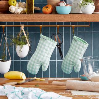 Gingham Oven Mitt, Set of 2