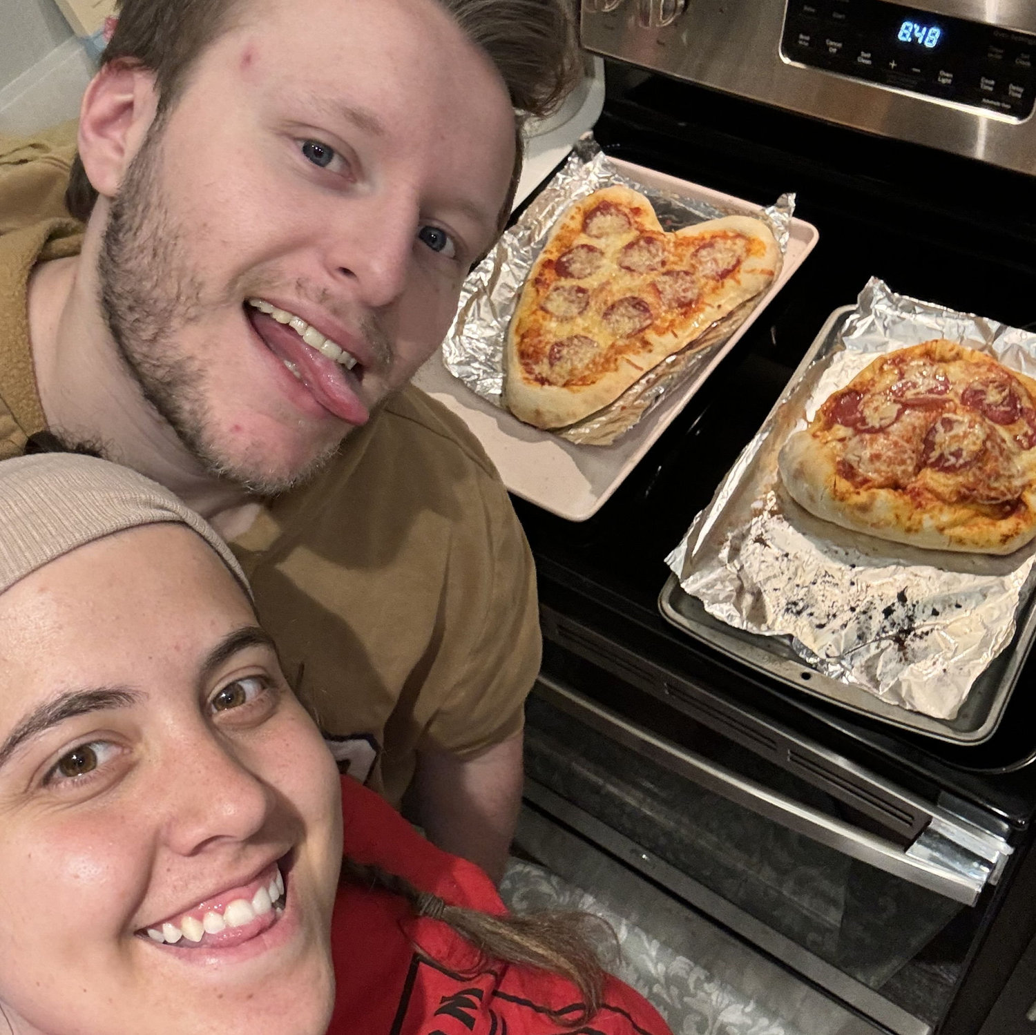 Homemade pizza for dinner