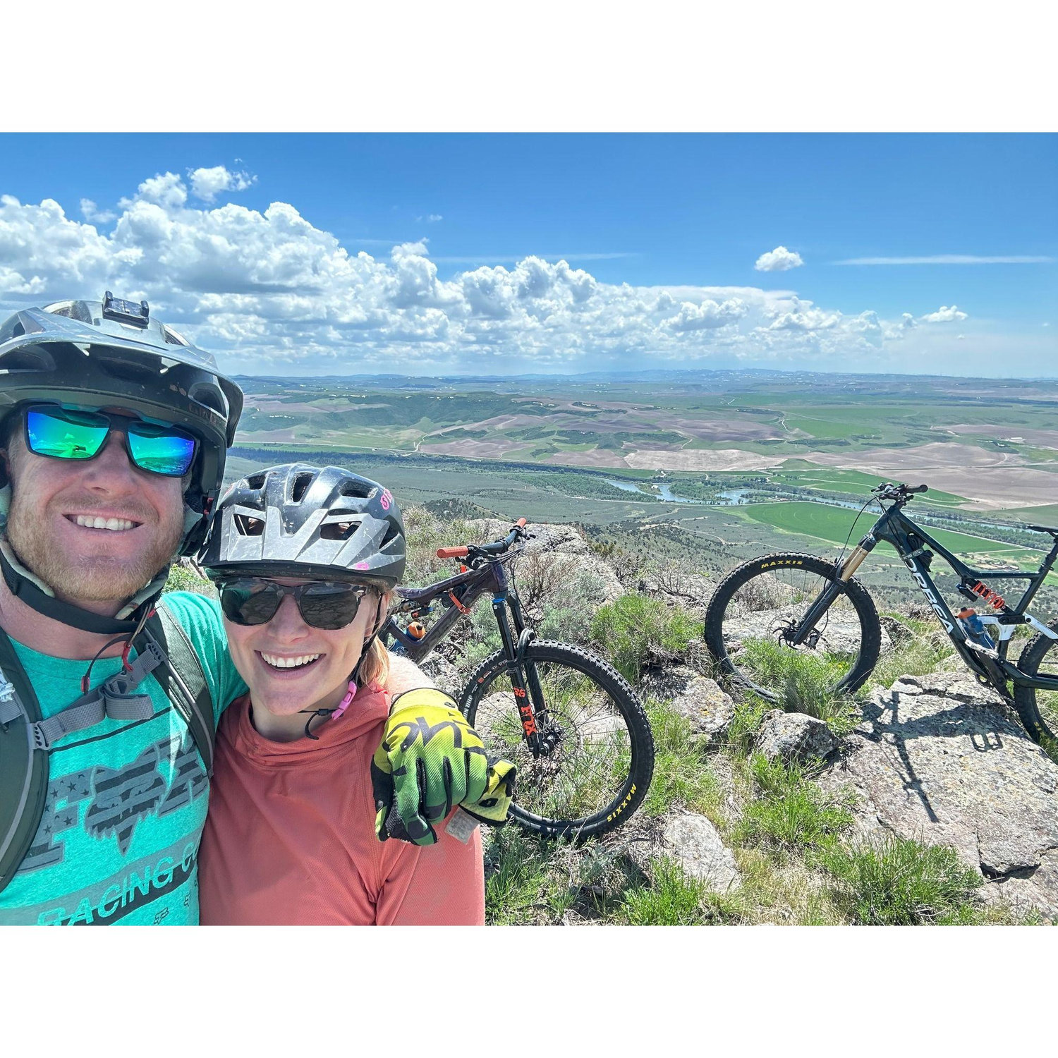 Riding bikes in McCall Idaho
