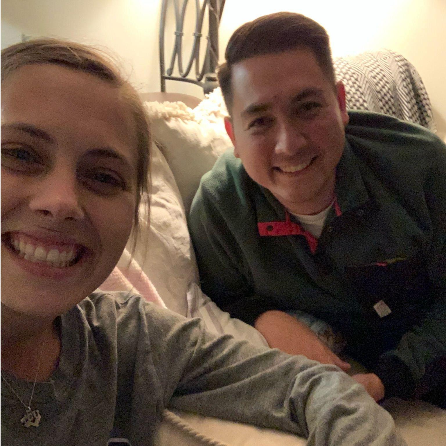 Our first photo together
