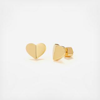 Heritage Spade Small Heart Studs