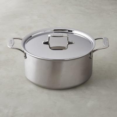 All-Clad d5 Brushed Stainless-Steel Stock Pot, 8-QT.