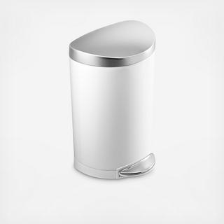 Small Stainless Steel Semi-Round Step Can