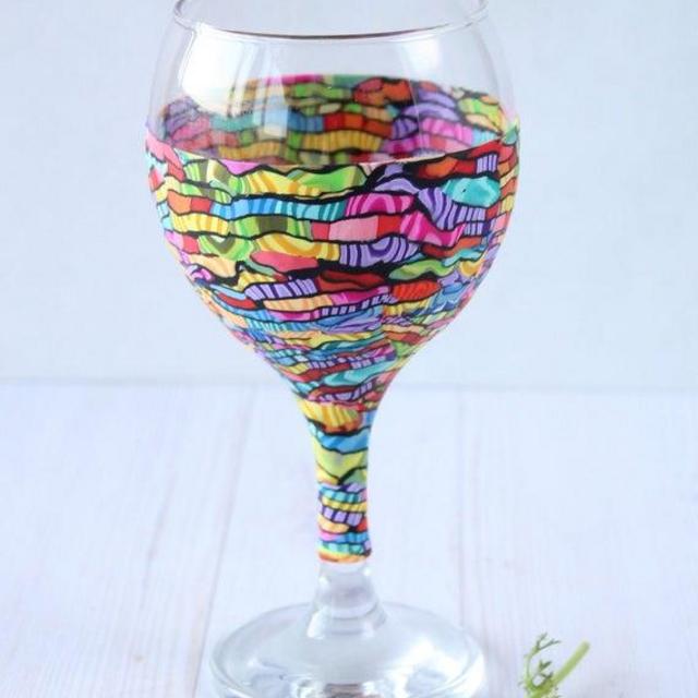 Colorful and Unique Kiddush Cup