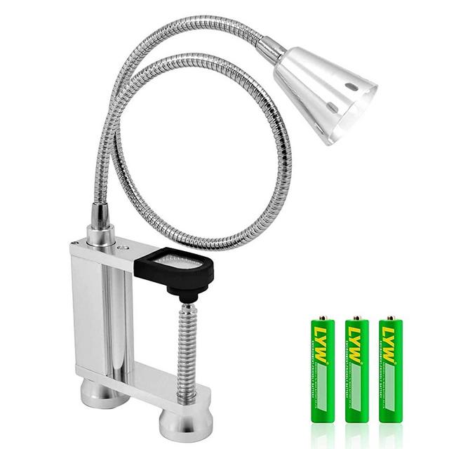 KOSIN Grill Light, 2-in-1 Super-Bright LED BBQ Grill Light with Magnetic Base & Adjustable Screw Clamp - 360 Degree Flexible Gooseneck, Weather Resistant, 3 AAA Batteries Included - 1 Pack