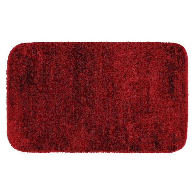 24"x40" Traditional Plush Washable Nylon Bath Rug Chili Pepper Red - Garland