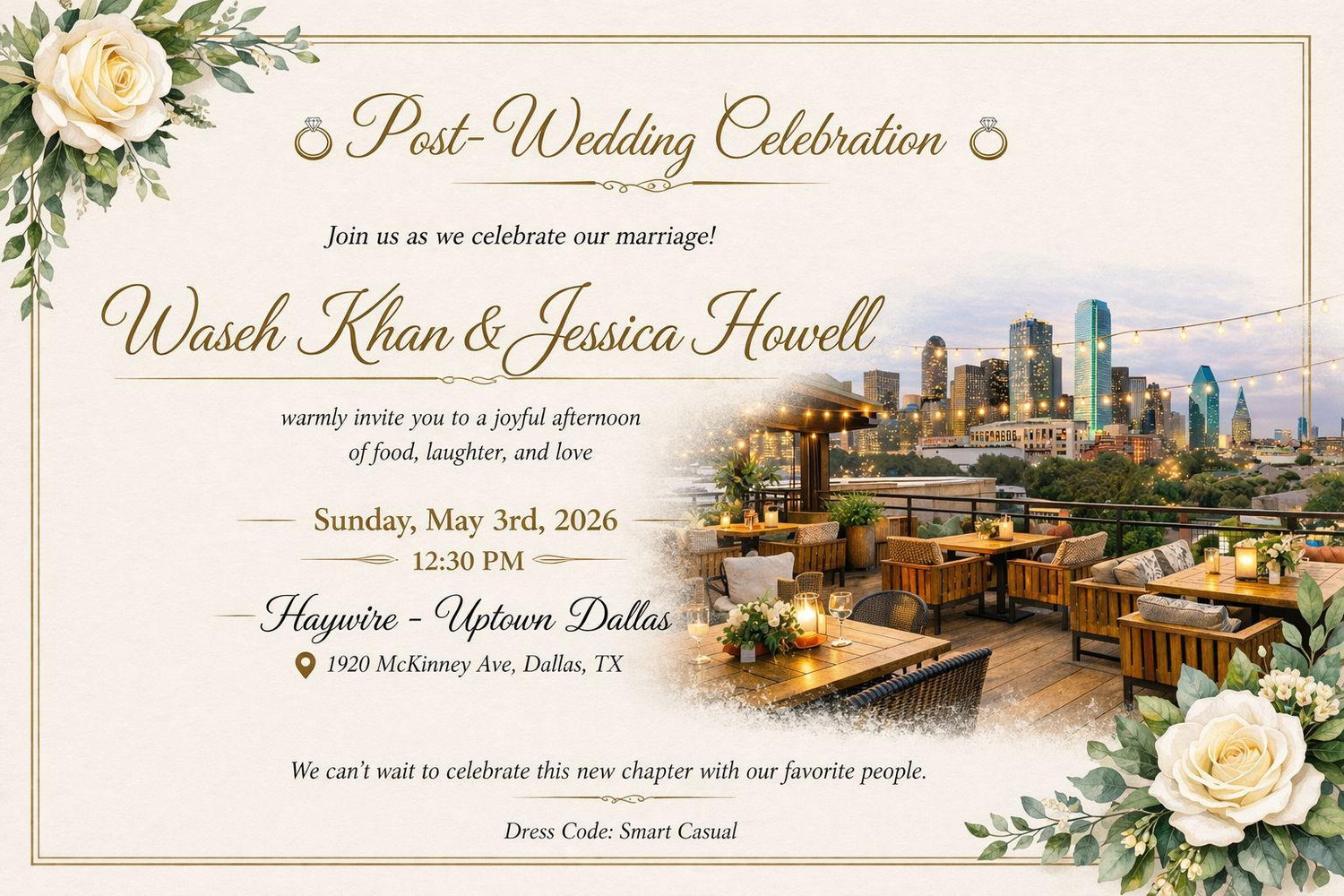 The Wedding Website of Waseh Khan and Jessica Howell