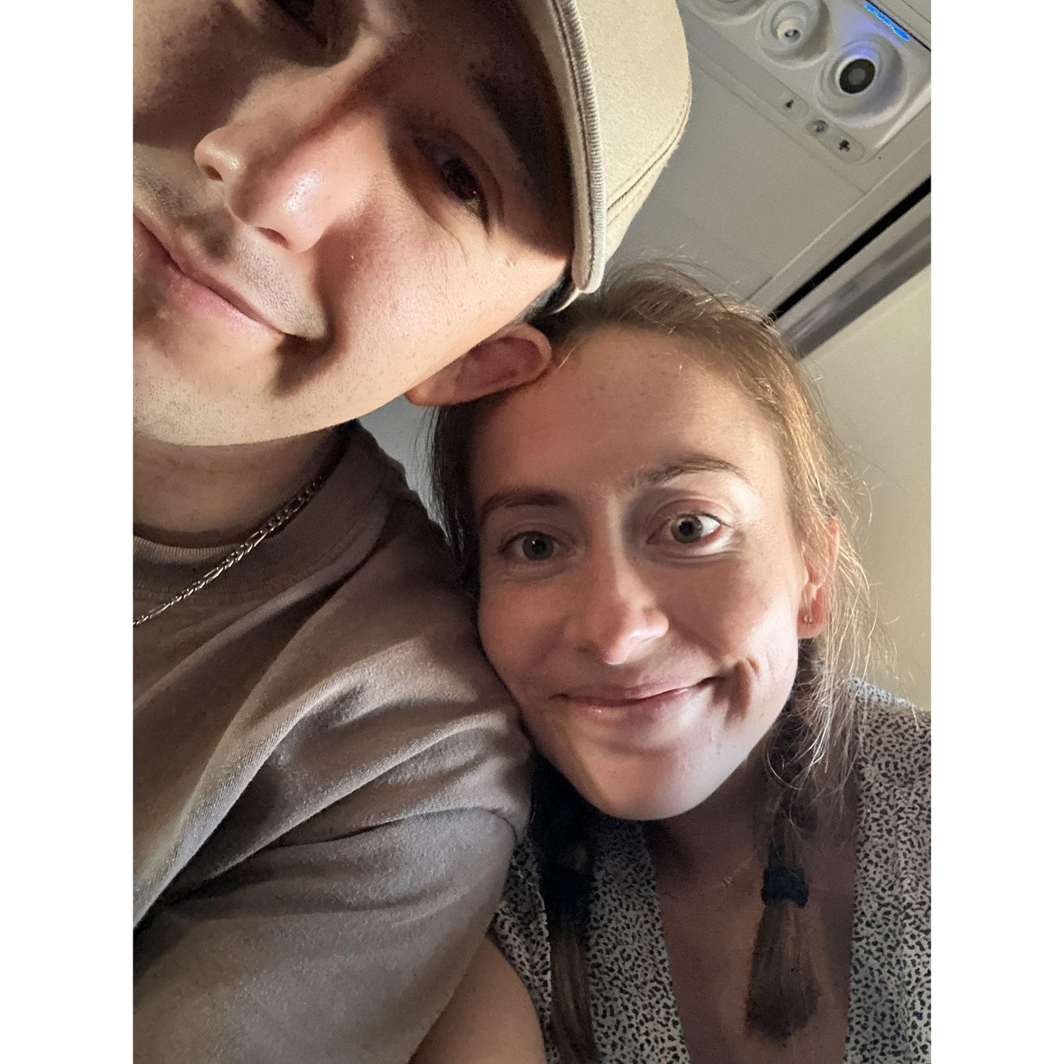 The first of many airports we've been together