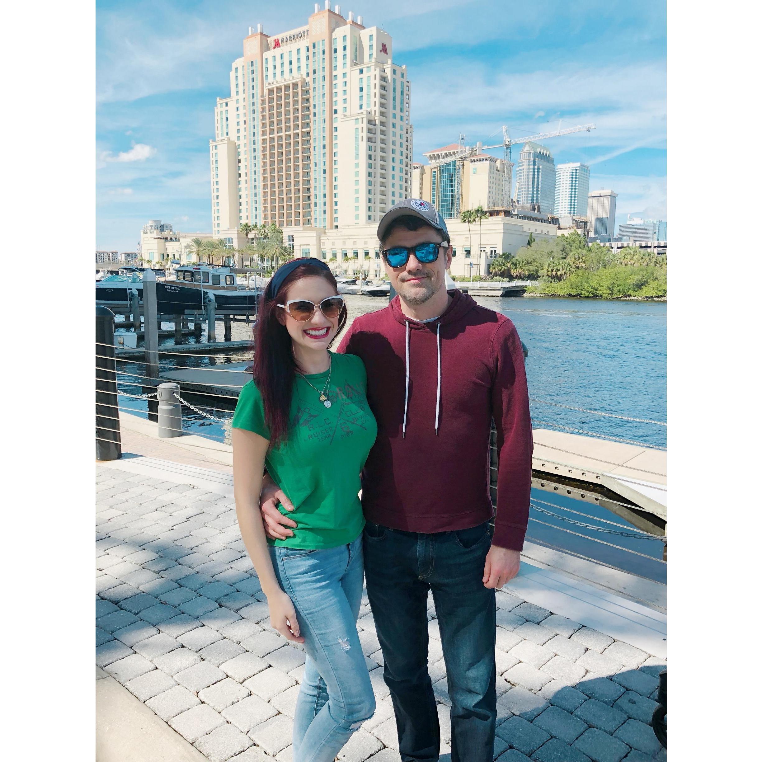Hanging out at our favorite spots in Harbour Island