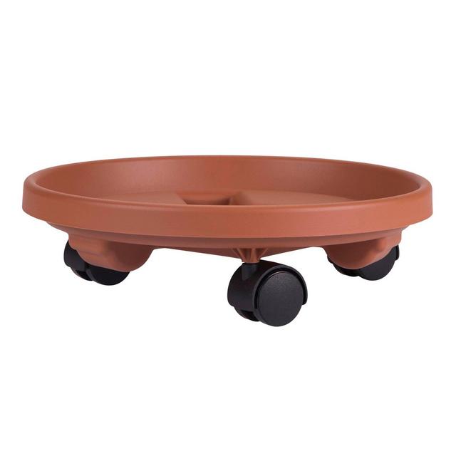 14" Plant Caddie Saucer Terra Cotta Bloem