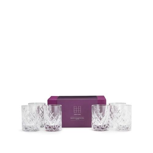 Barwell Cut Crystal Rocks Glass, Set of Four - Soho Home