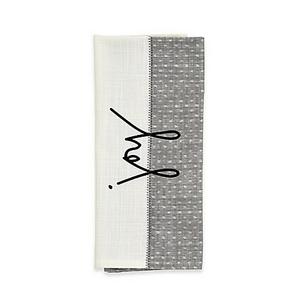 ED Ellen DeGeneres™ Joy Flat Woven Kitchen Towel in Grey