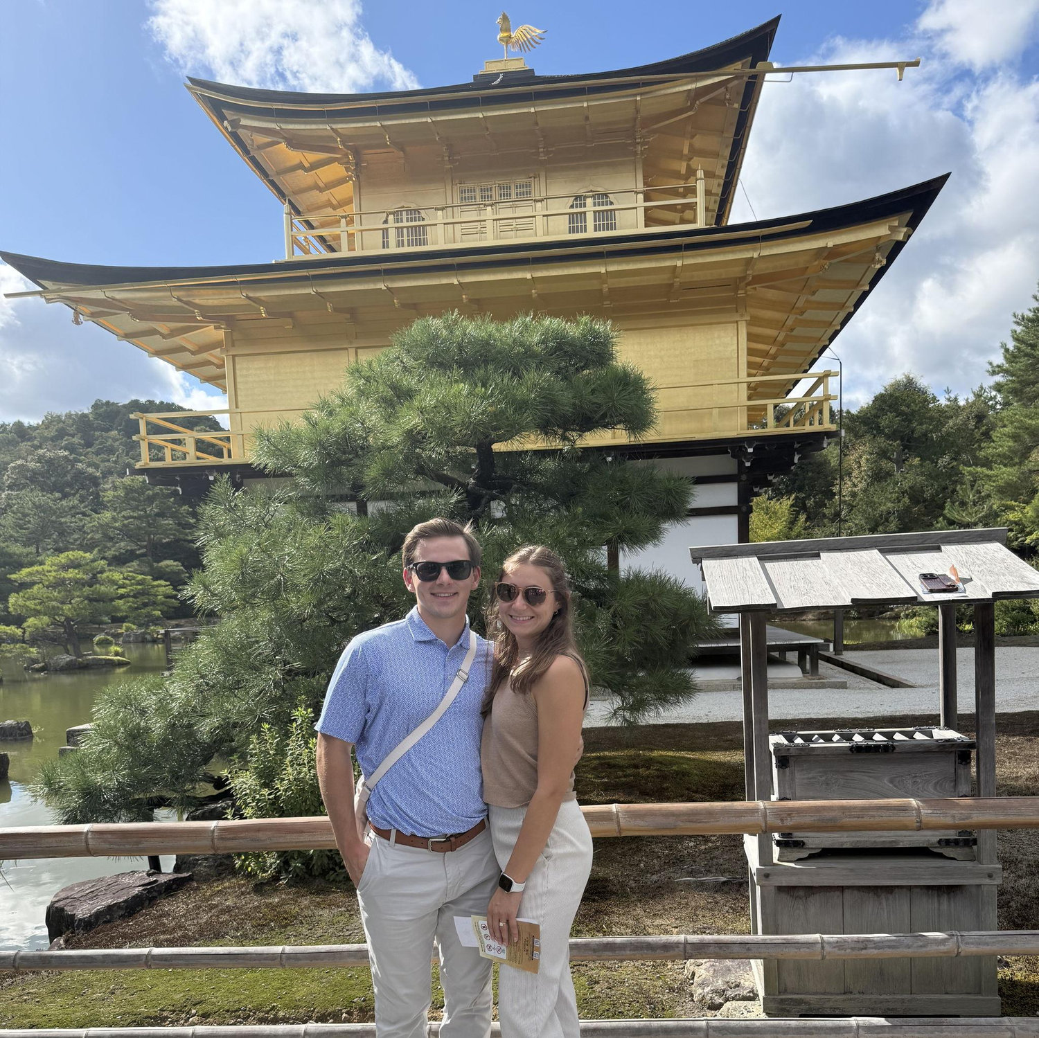 Erica and Pat in Kyoto, Japan in October 2025