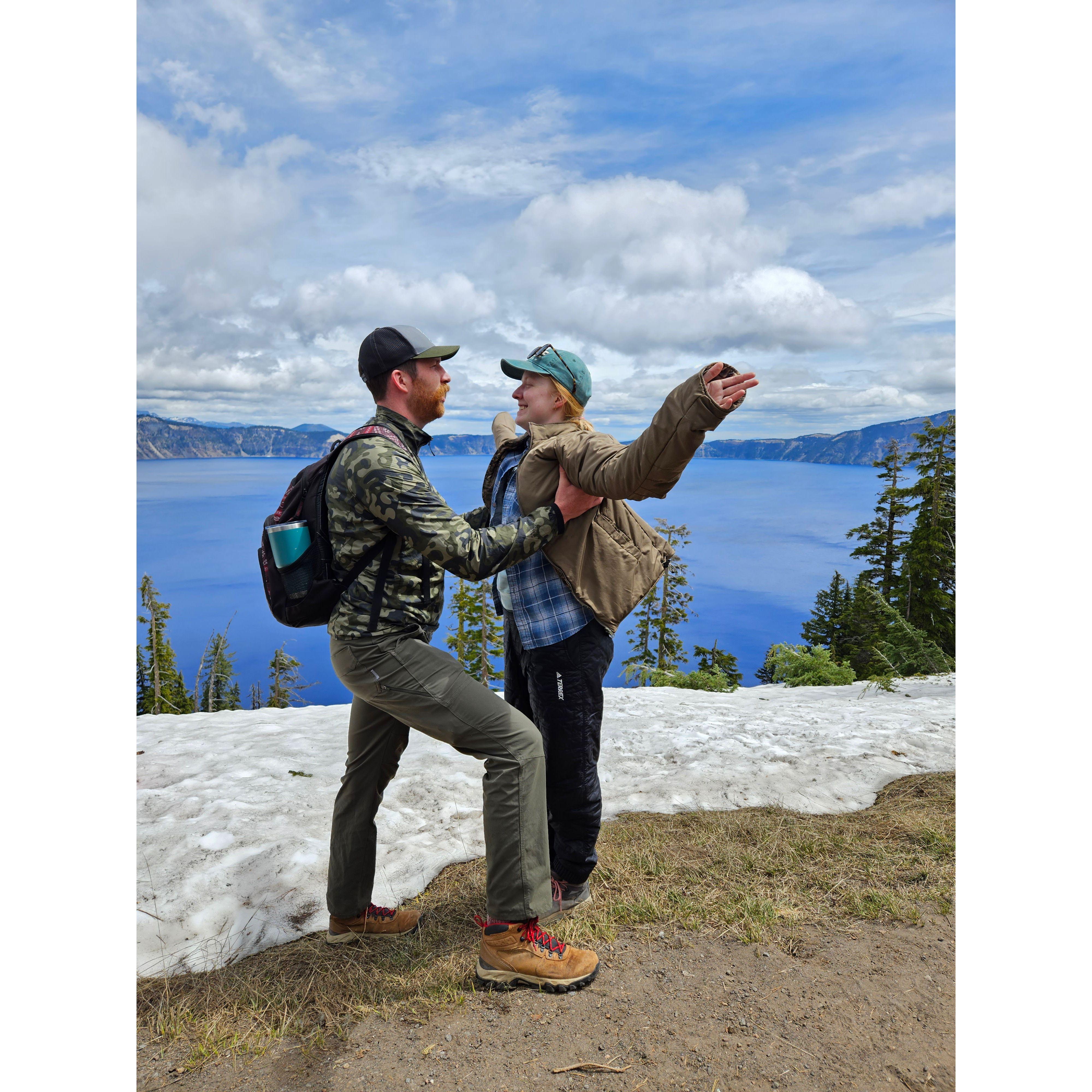 Blake's 30th birthday party at Crater Lake