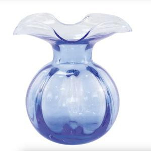 Hibiscus Glass Cobalt Medium Fluted Vase