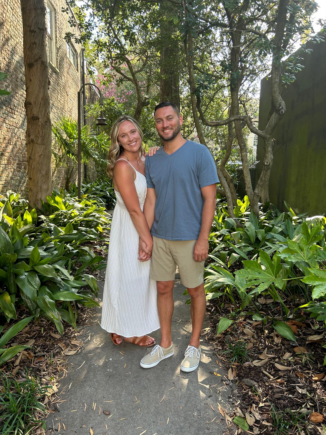 Engagement photo shoot in Charleston, SC.