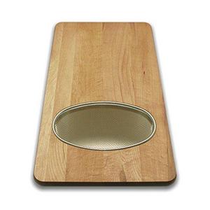 Hardwood Maple Over the Sink Board with Stainless Wire Basket