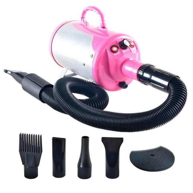 SHELANDY 3.2HP Stepless Adjustable Speed Pet Hair Force Dryer Dog Grooming Blower with Heater