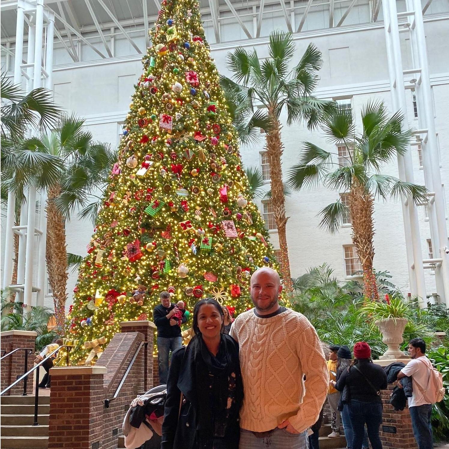 Our annual tradition to go see the lights at Opryland Hotel