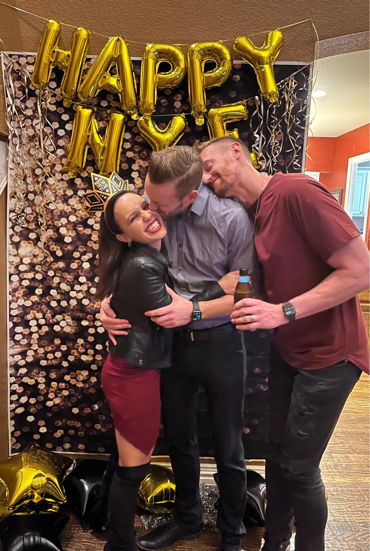 NYE 2021! And Paul clearly has no personal space.