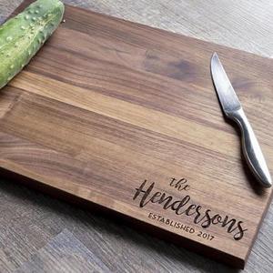 Personalized Cutting Board - Engraved Cutting Board, Custom Cutting Board, Wedding Gift, Housewarming Gift, Anniversary Gift, Christmas Gift
