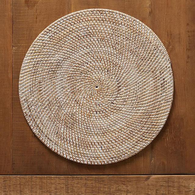 Tava Flat Round Charger - Natural