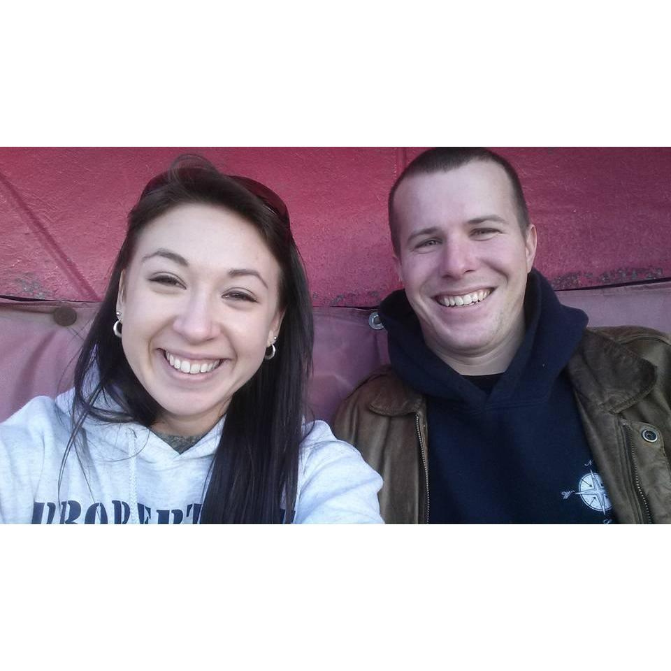 Our first trip to the Fort Worth Stock Show and Rodeo (2016). We rode the Tilt O' Whirl and laughed so hard our stomachs hurt when it was over.