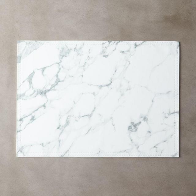 Marble Faux Leather Placemat