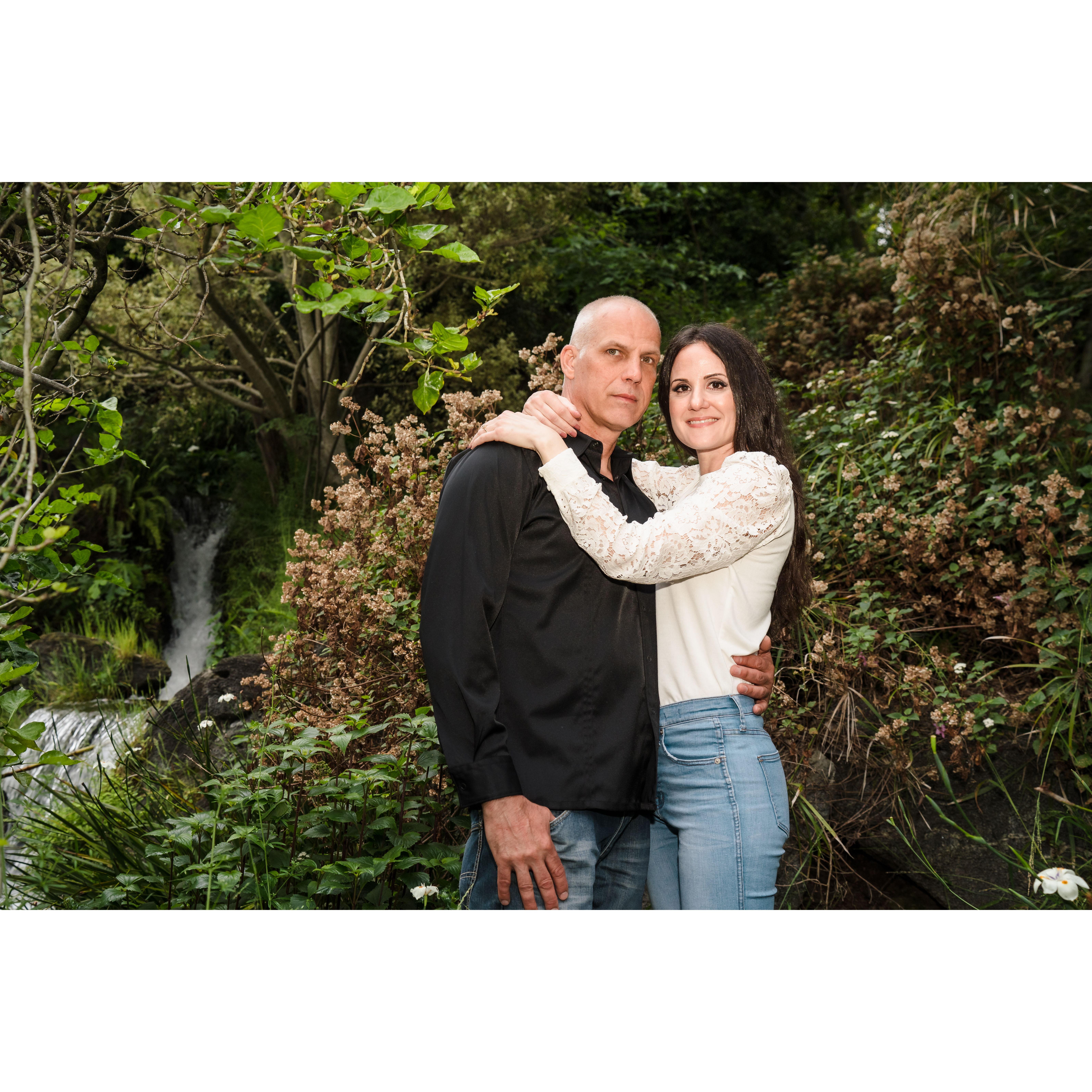June 2023 engagement photo shoot at LA Arboretum & Botanical Garden