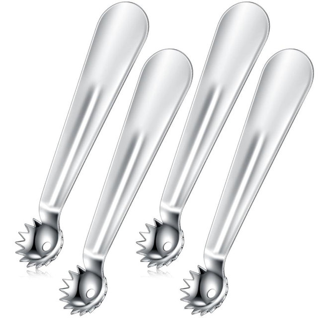 Baderke 4 Pcs Tomato Stem Corer Strawberry Baller Stainless Steel Strawberry Huller Tool Fruit Vegetable Stem Remover