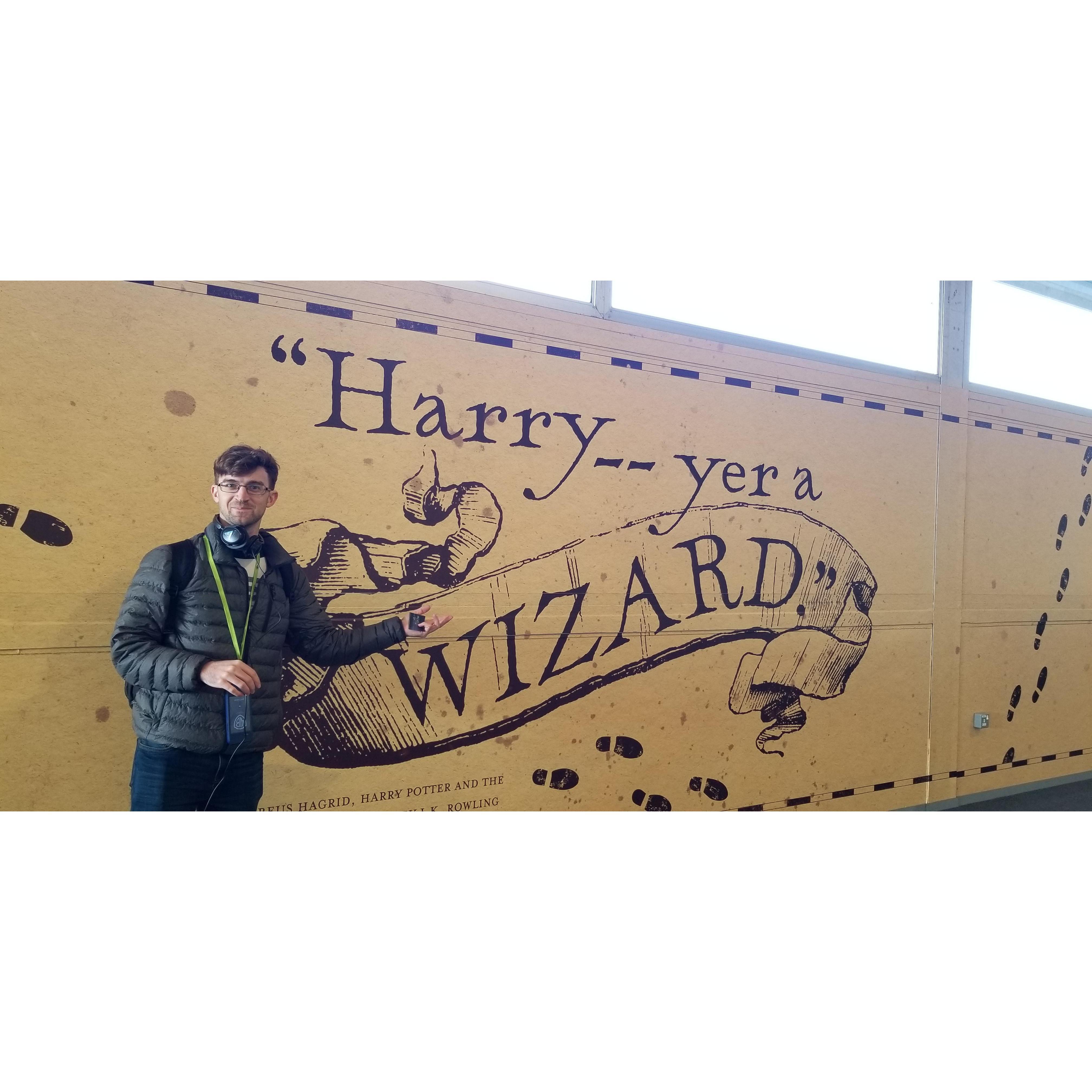 "I solemnly swear that I am up to no good." Harry Potter World, Watford, UK 2018