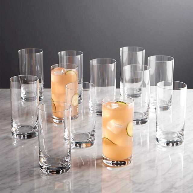 Aspen Highball Glasses, Set of 12