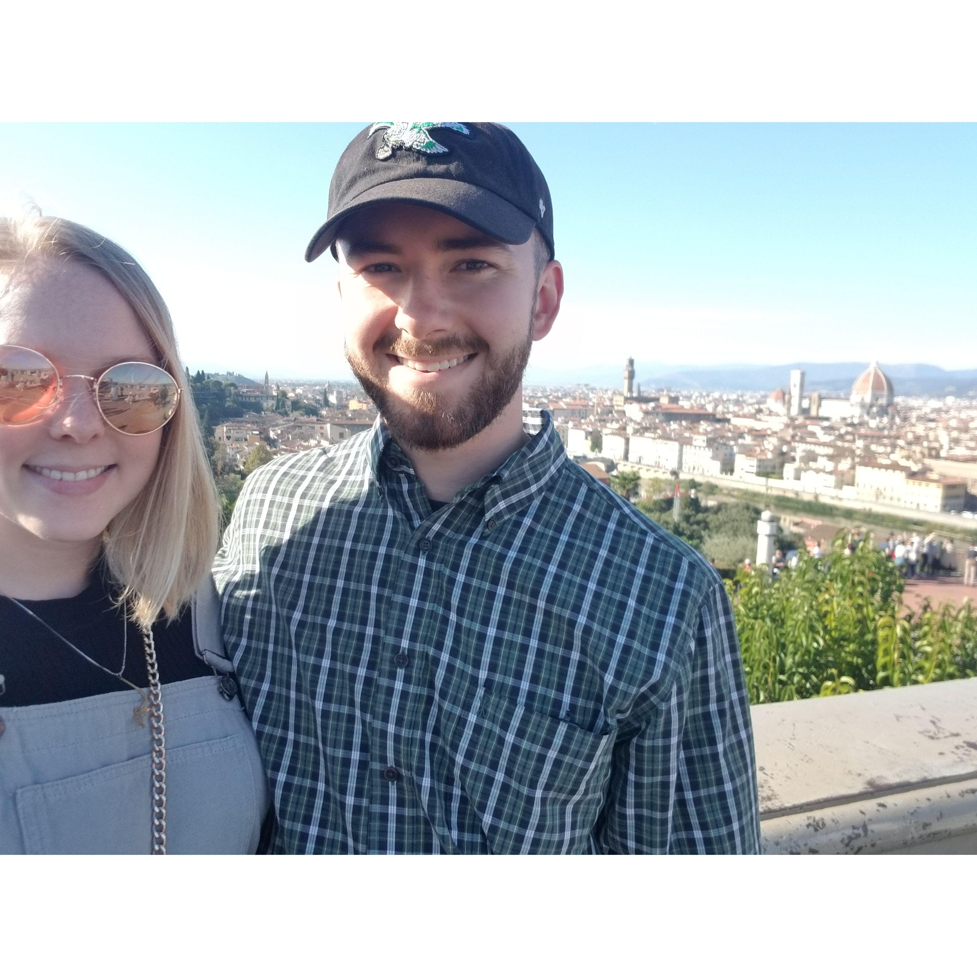 Our first int'l trip together in 2018. Spotted here in Florence, Italy.