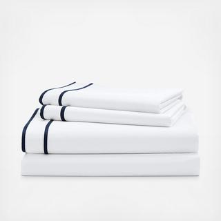 Spencer Border 4-Piece Sheet Set