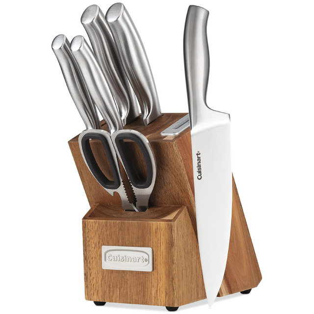 Cuisinart Classic 7-Pc. Stainless Steel Knife & Block set