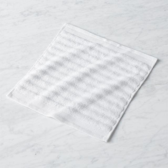 channel white cotton washcloth