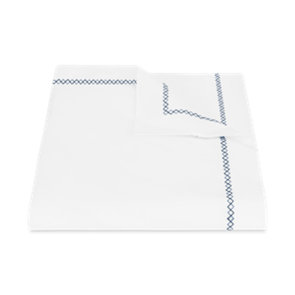 Hatch Duvet Cover King Navy | Matouk Luxury Linens