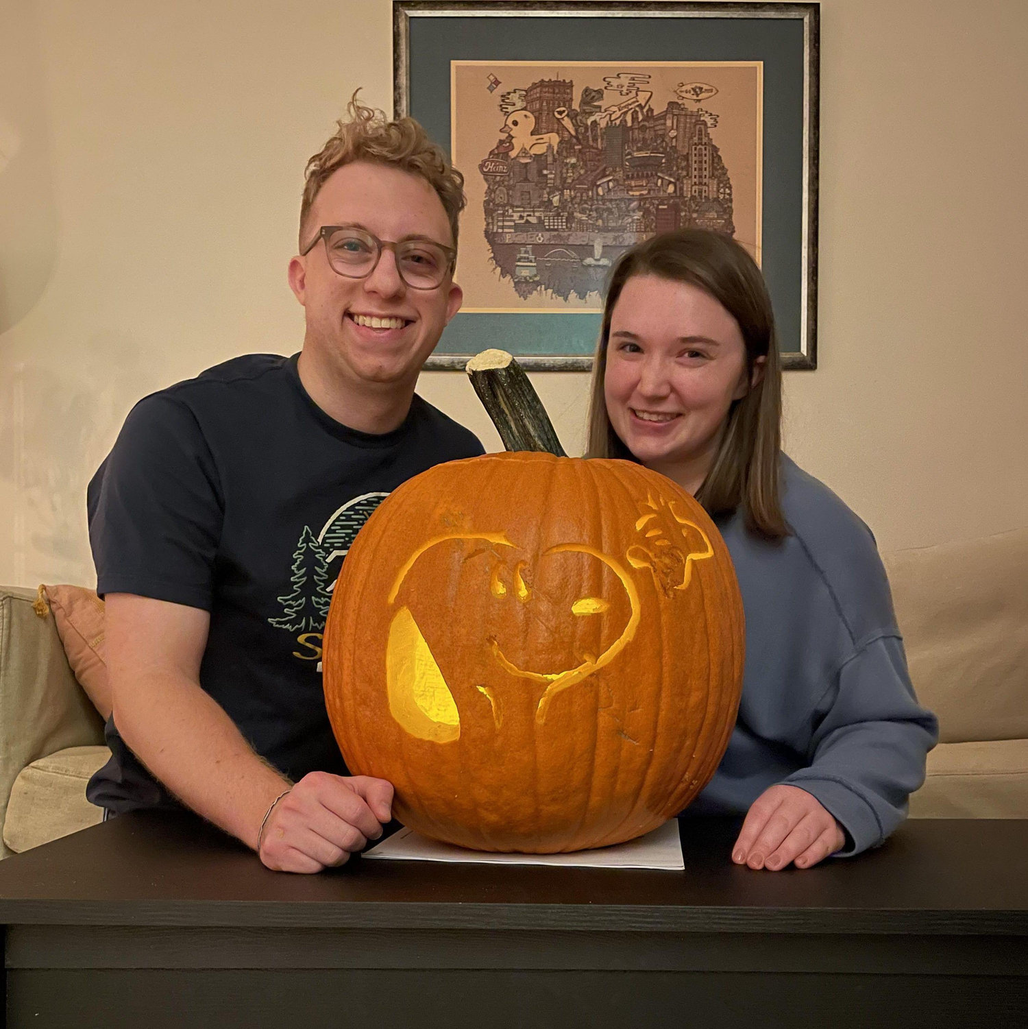 Our first Halloween in our apartment!